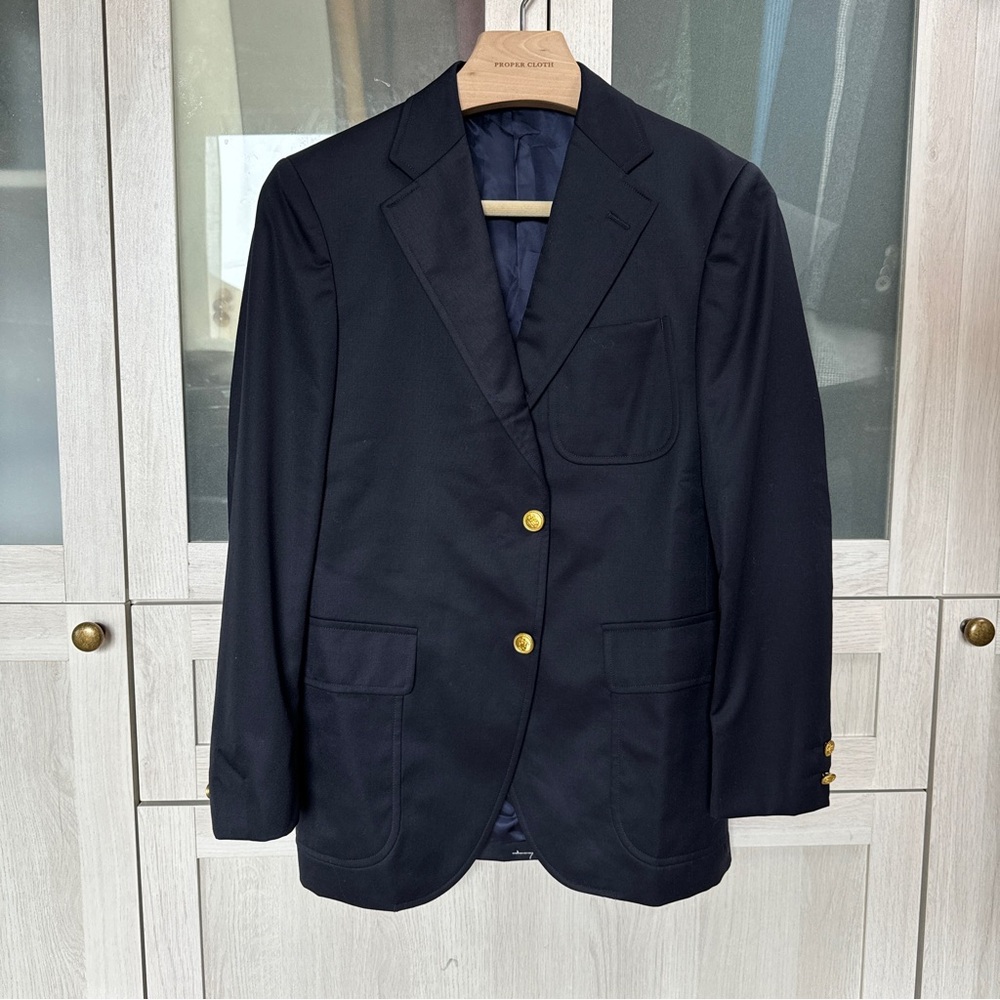 J. Press Men's Navy Blazer with Gold Buttons